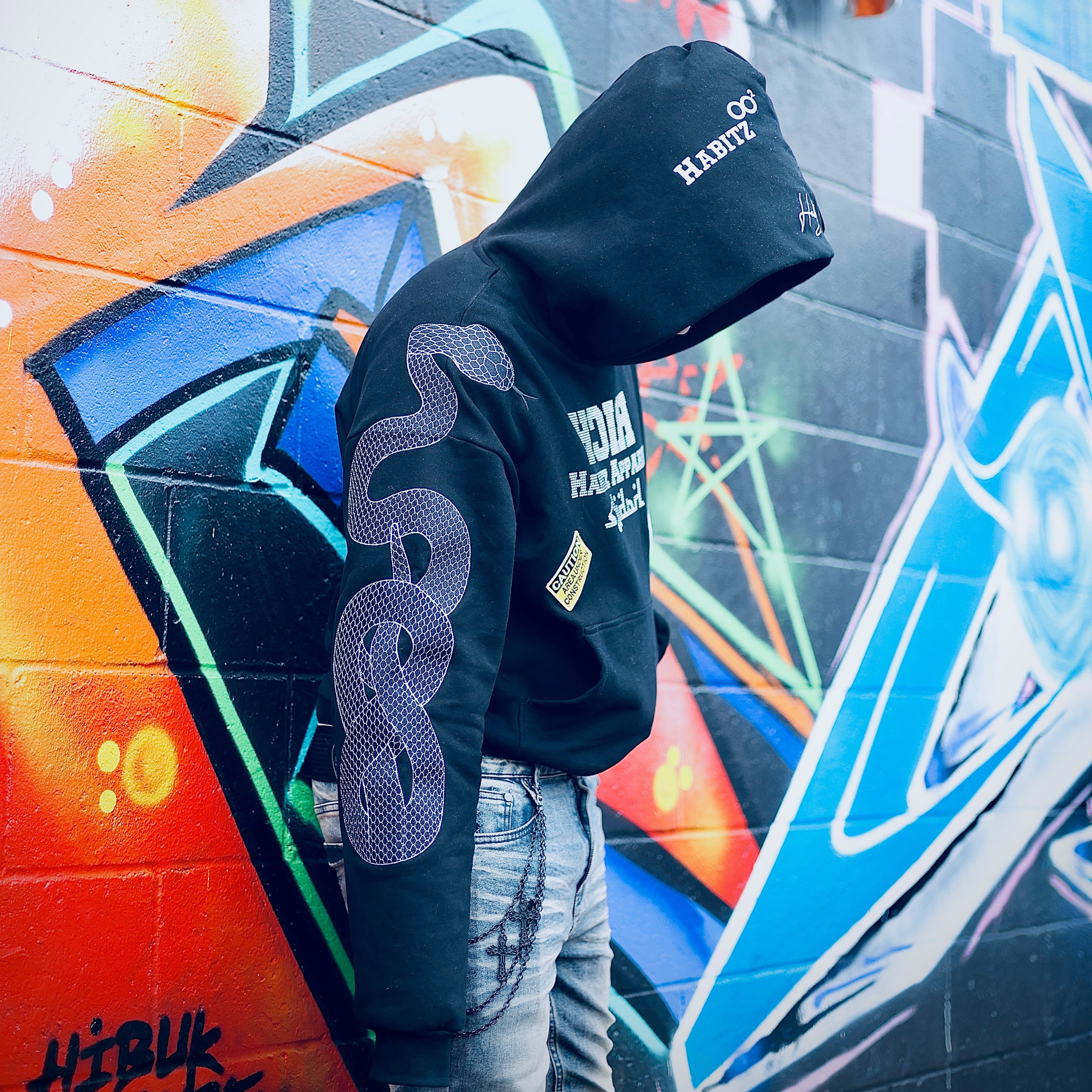 (Black)"ME 4 Habitz" Hoodie
