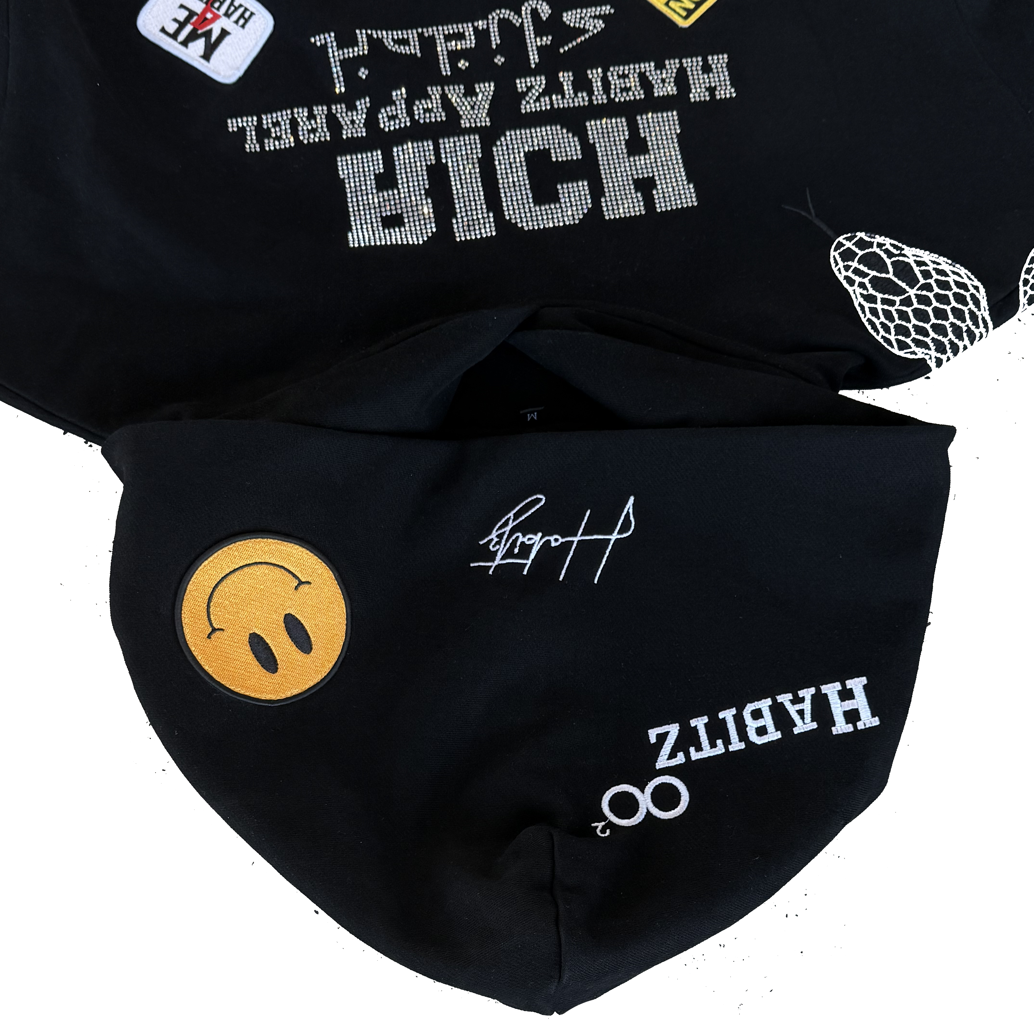 (Black)"ME 4 Habitz" Hoodie